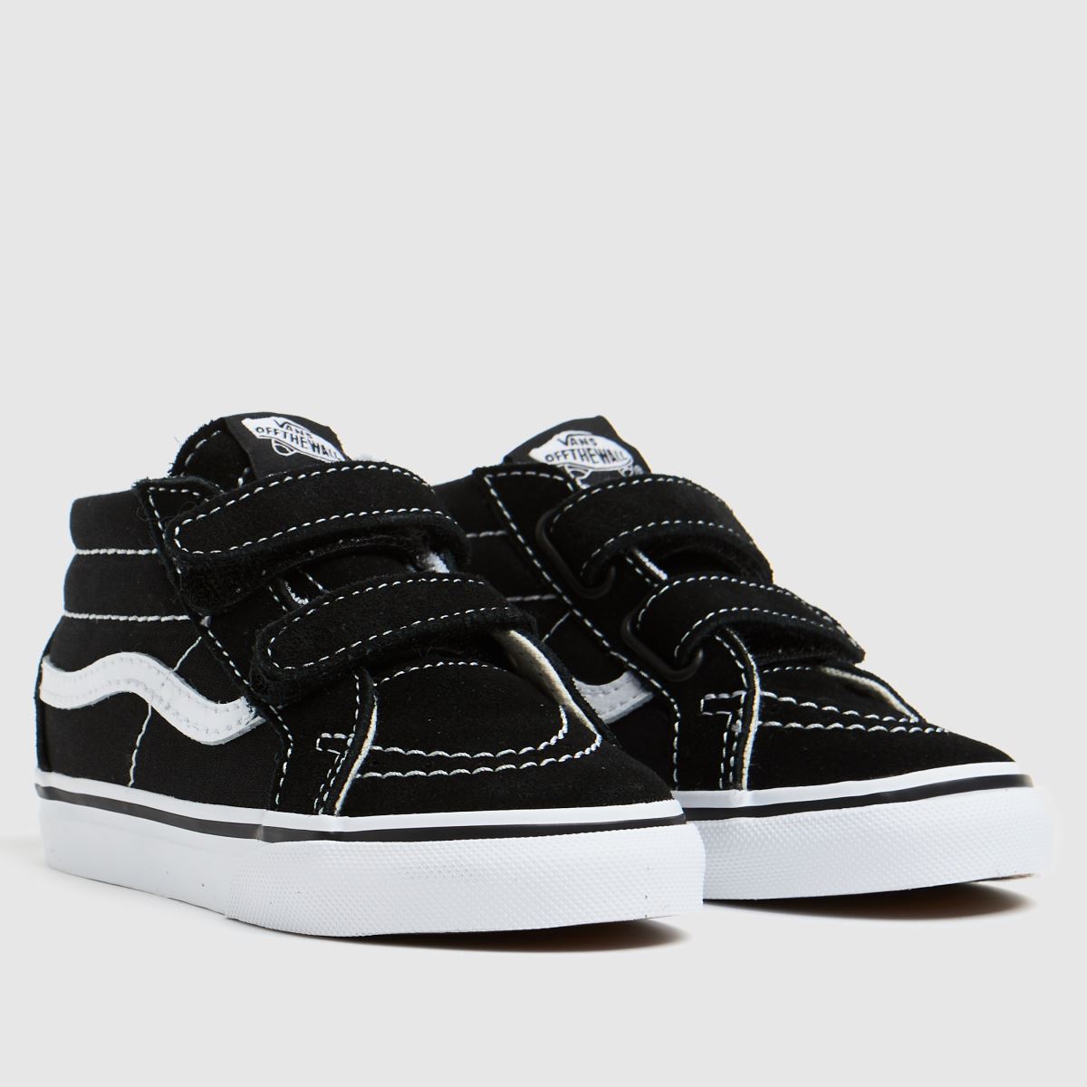 Vans fekete-fehér sk8-mid reissue v kisgyermek cipők