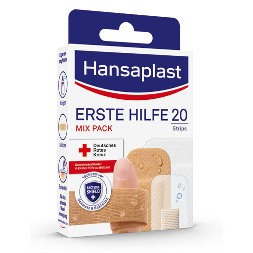 HANSAPLAST Erste Hilfe Pflaster Mix  20 St  Pflaster