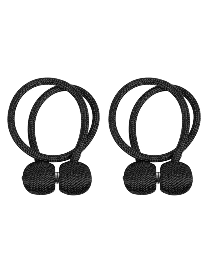 Intirilife 2-teiliges Raffhalter Set Gardinenklammer in Schwarz günstig kaufen onesize