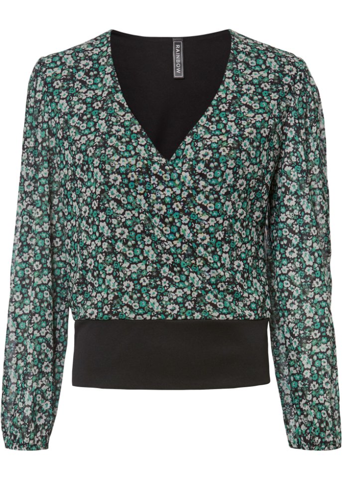 Shirtbluse Wickeloptik