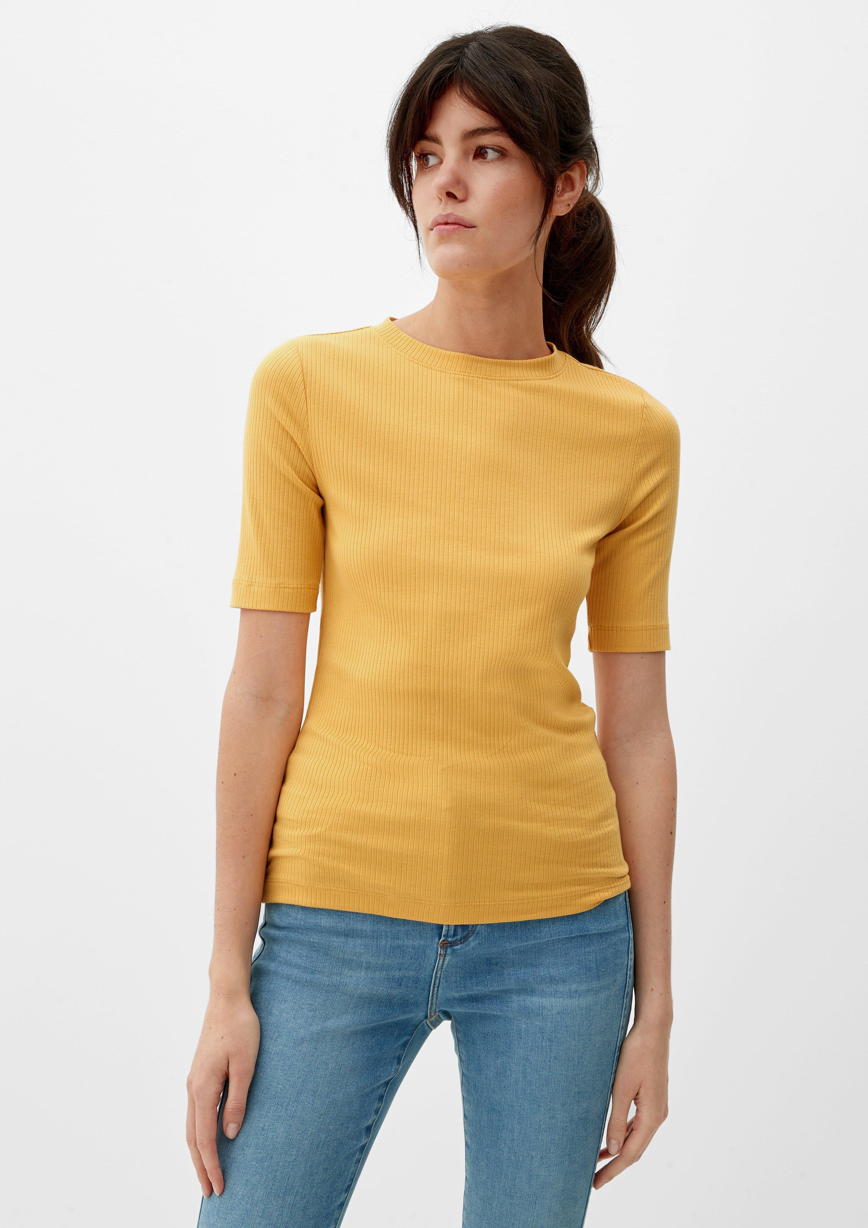 Jerseyshirt mit Ripp-Struktur  2122304-1610