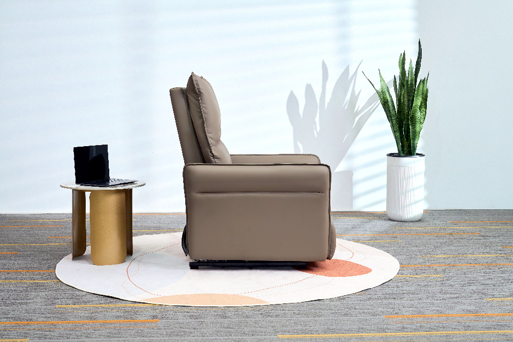 Happy Home Elektrischer Schaukel- und Massagesessel mit Heizfunktion, Beinanhebung & Airbag HWP74-BRN braun