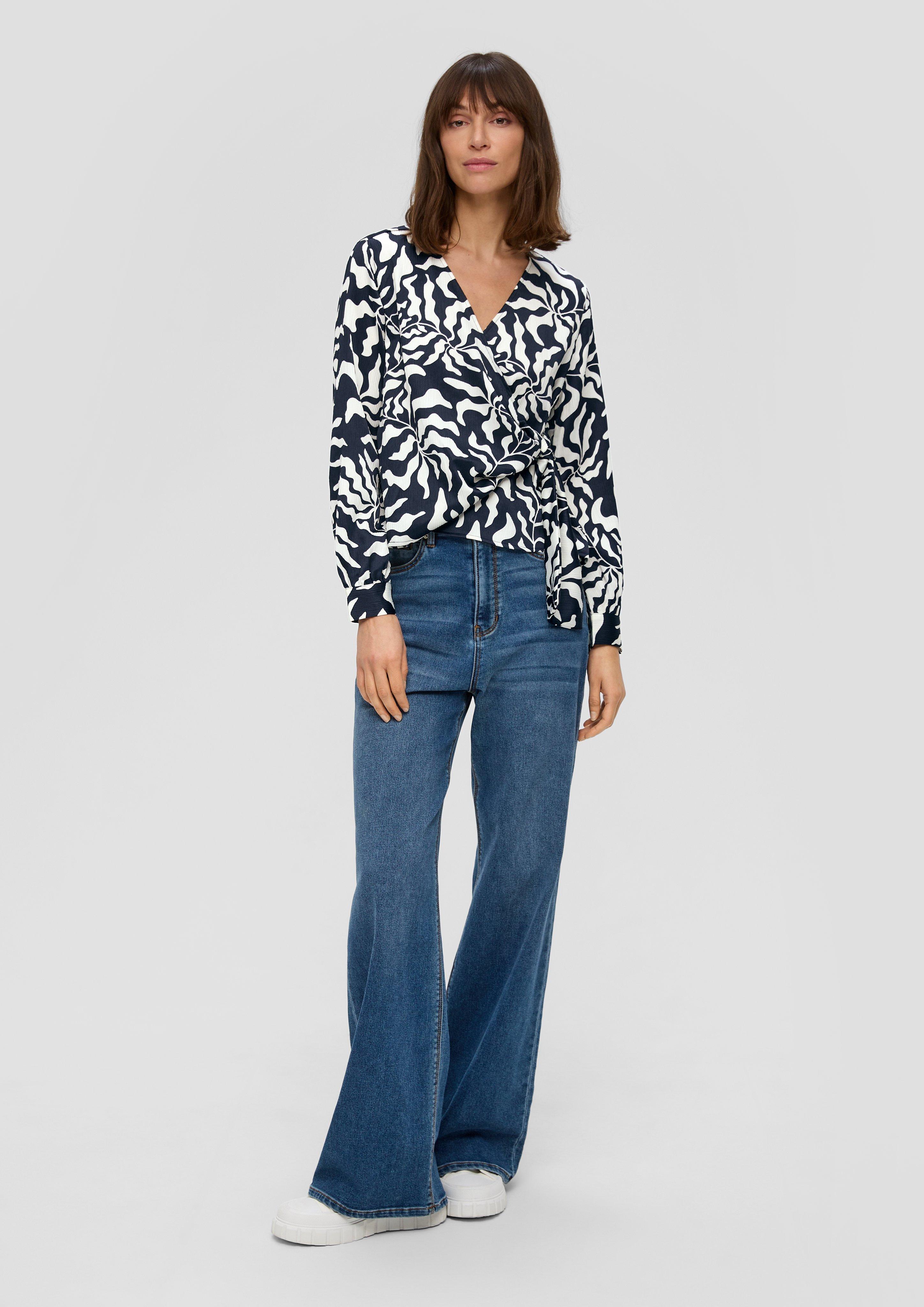Wickelbluse aus Satin  2144520-59A1