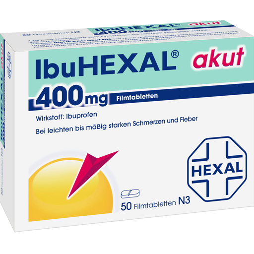 IBUHEXAL akut 400 Filmtabletten  50 St  Filmtabletten