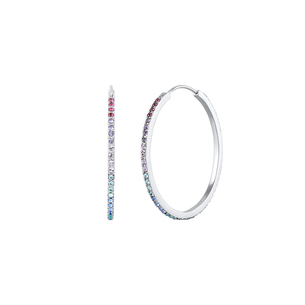 Elli Elli Boucles d'Oreilles Arc-en-Ciel Élégant avec des Cristaux Boucles d'Oreilles  Boucles d'oreilles
