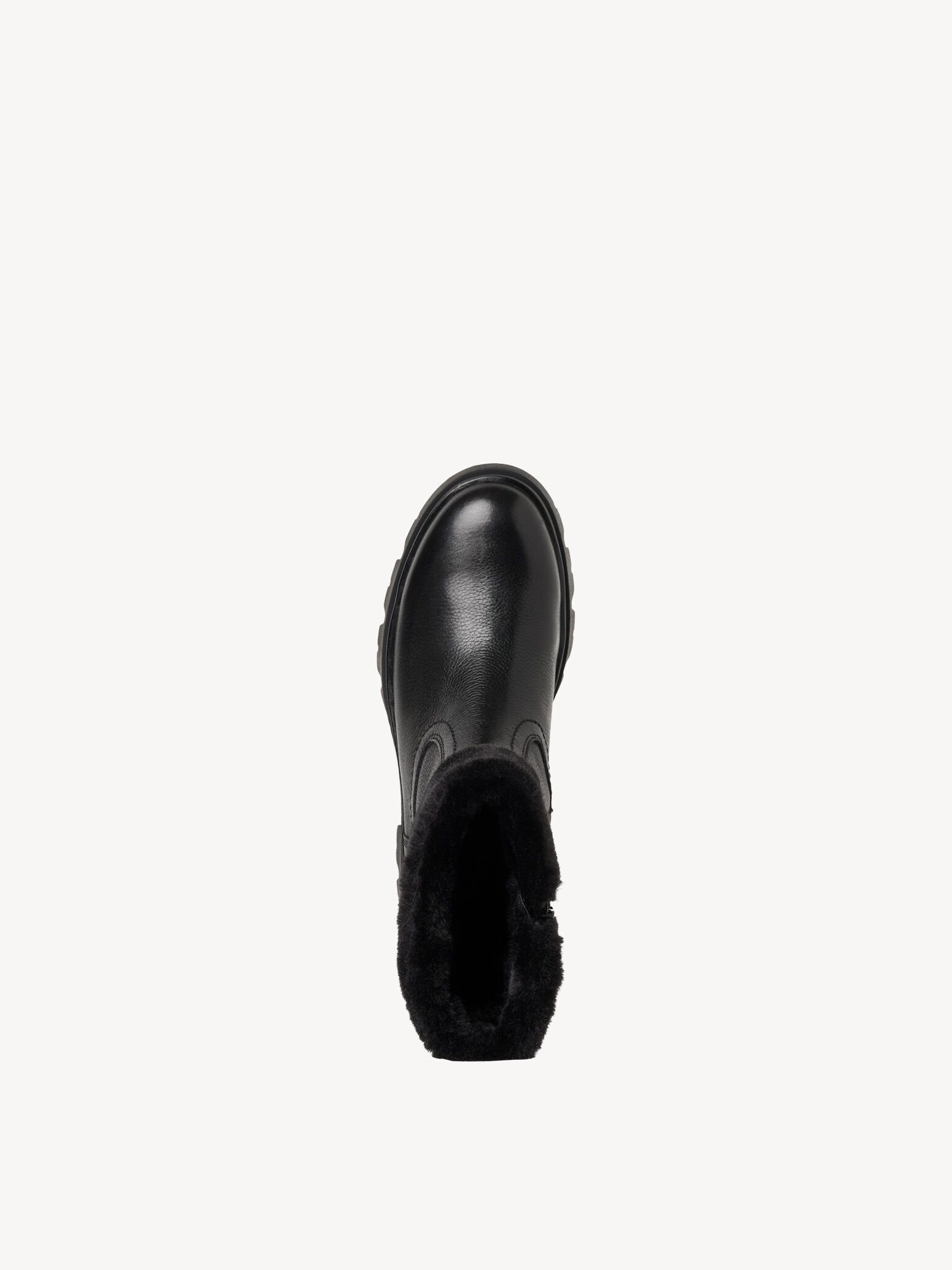 Bottine en cuir - noir