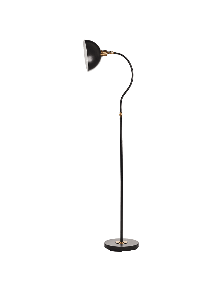Beliani Stehleuchten LENNON in Schwarz/Weiß/Gold - (W) 28 x (H) 145 x (L) 38 cm günstig kaufen onesize