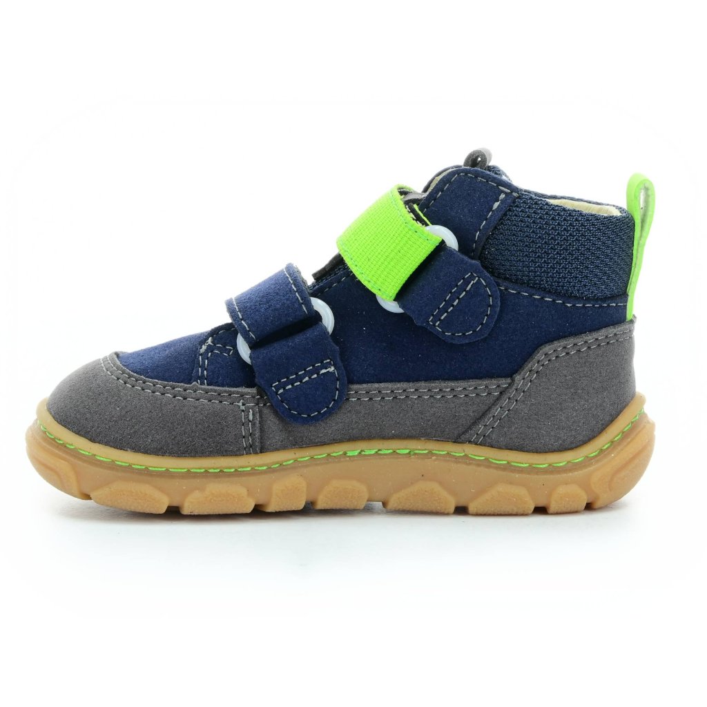 Ricosta Joki Ocean/Graphit blaue Barfuß-Stiefeletten