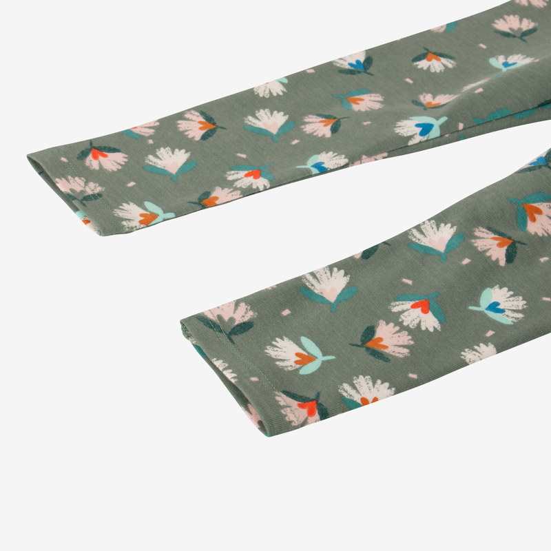Leggings bébé fille herbier vert Catimini