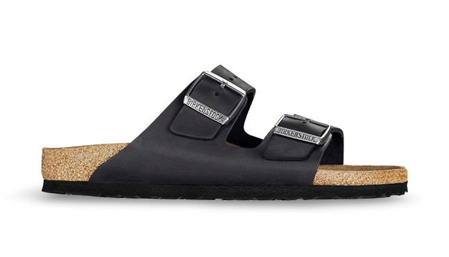 BIRKENSTOCK Pantoletten schwarz Arizona FL Schwarz