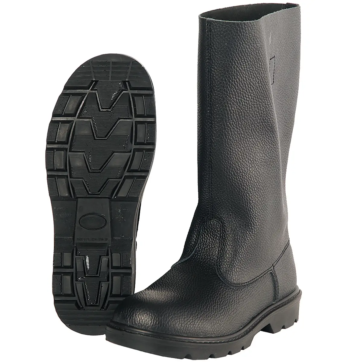 Knobelbecher NVA Leder schwarz