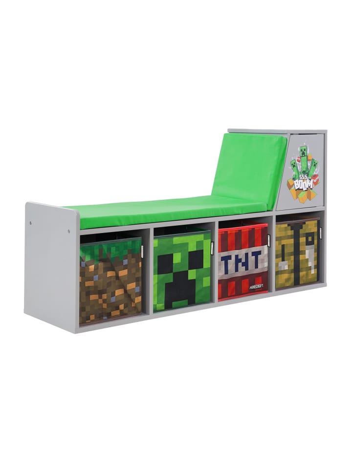 Minecraft MINECRAFT - Sitz- und Lesebank mit Regal günstig kaufen onesize