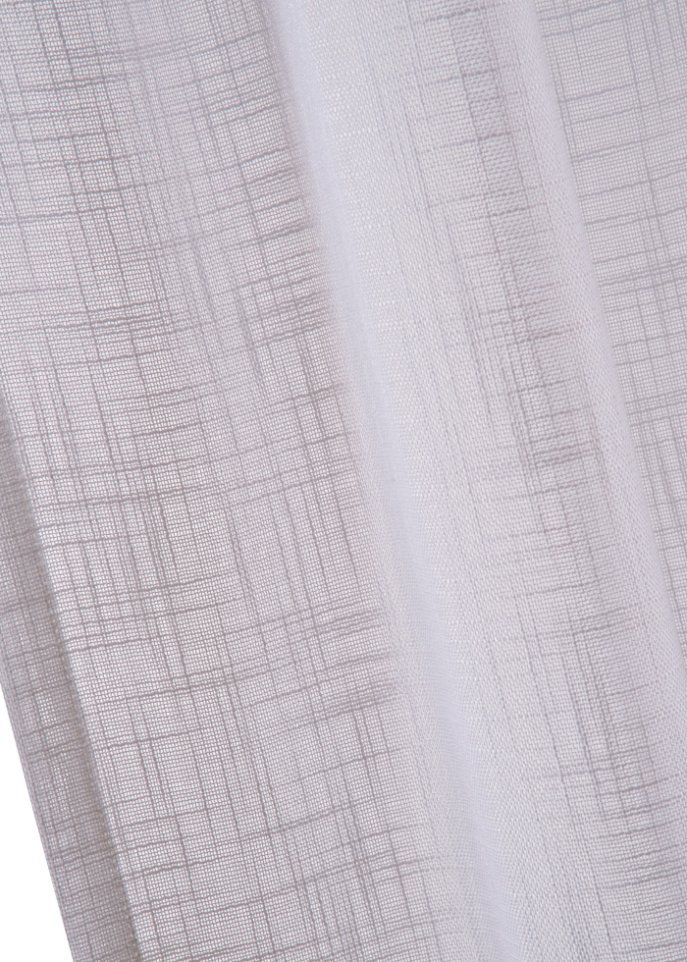 Vorhang in Leinen-Optik mit recyceltem Polyester (2er Pack)