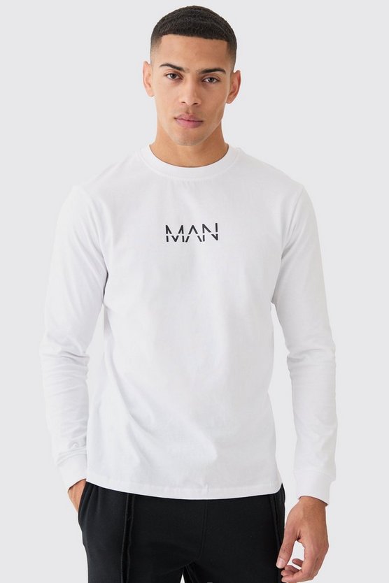Langärmliges Basic Man T-Shirt
