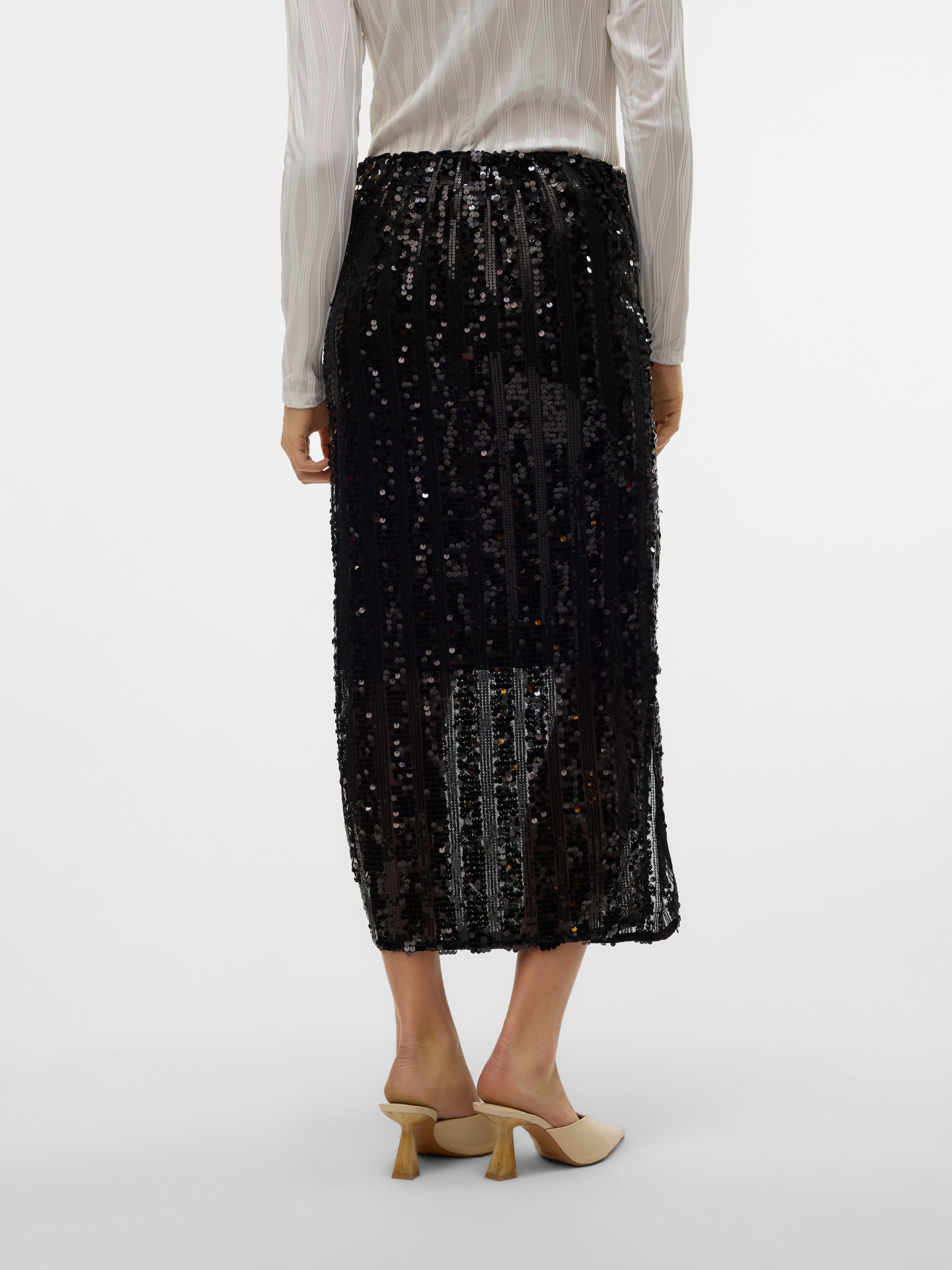 VMEFA Mittlere Taille Langer Rock