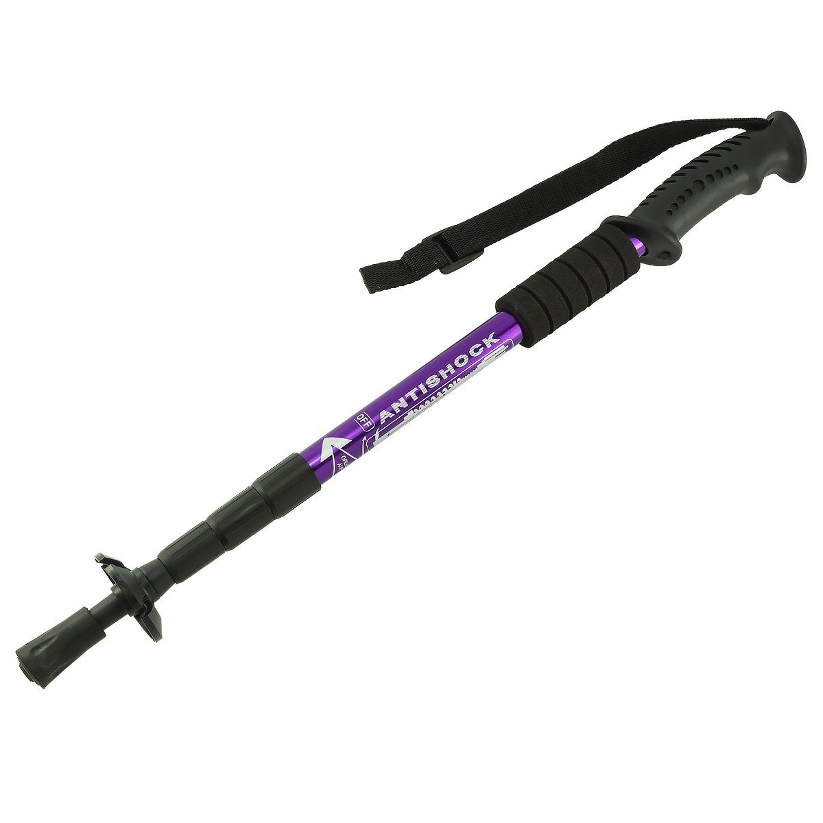 MidGard Nordic-Walking-Stöcke 50-110cm verstellbar, Teleskop, Antischock Dämpfung, Wanderstöcke (1 St)