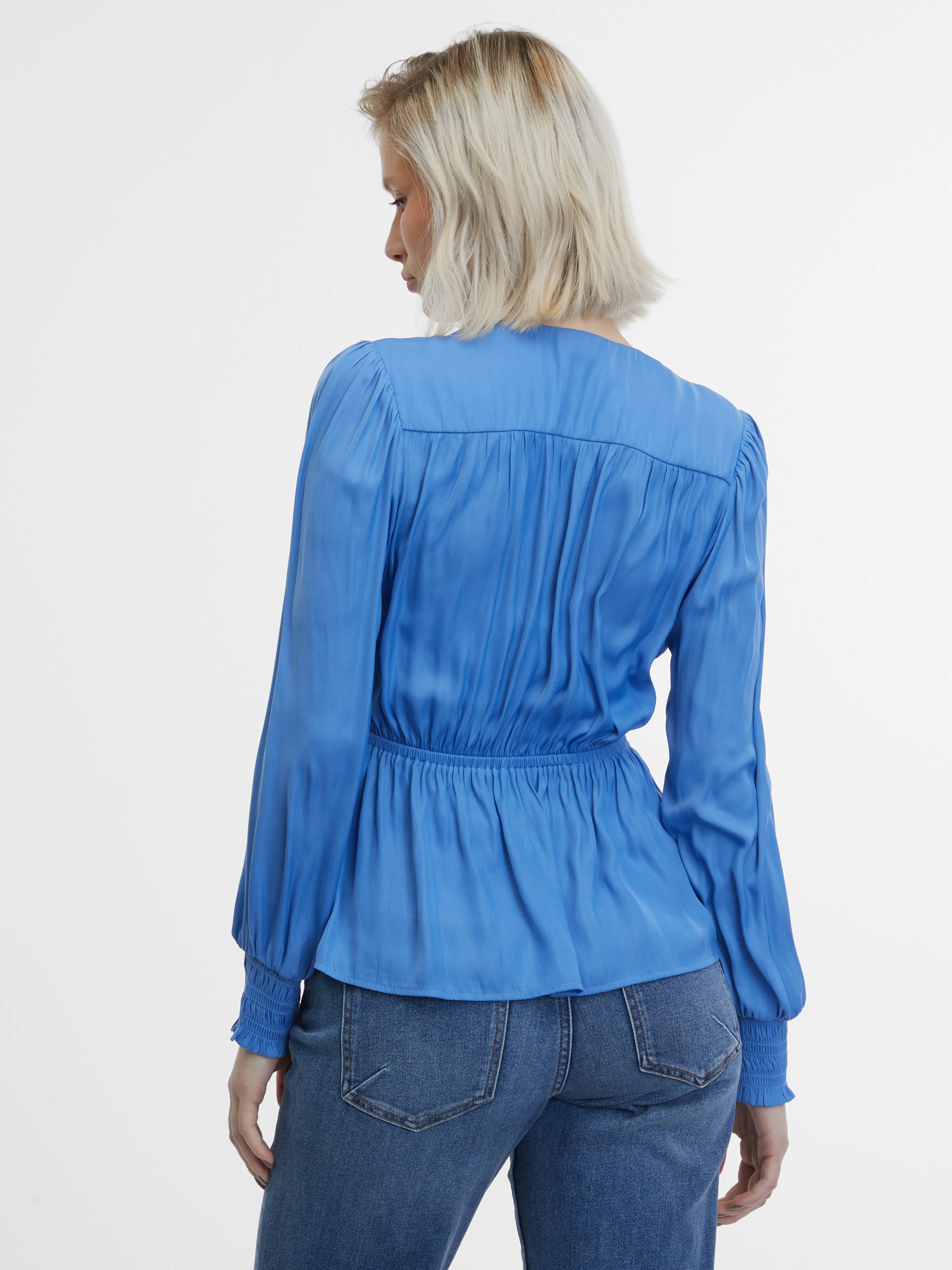 Blaue Bluse ORSAY