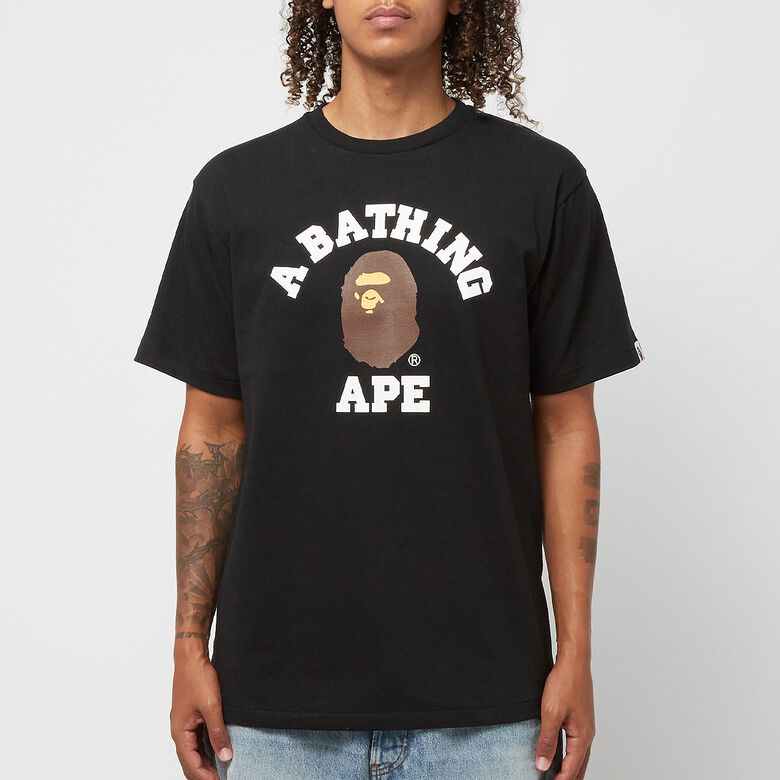 A Bathing Ape College Tee M Black
