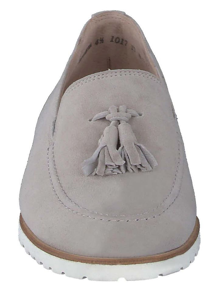 Paul Green Leder-Slipper  in Grau günstig kaufen