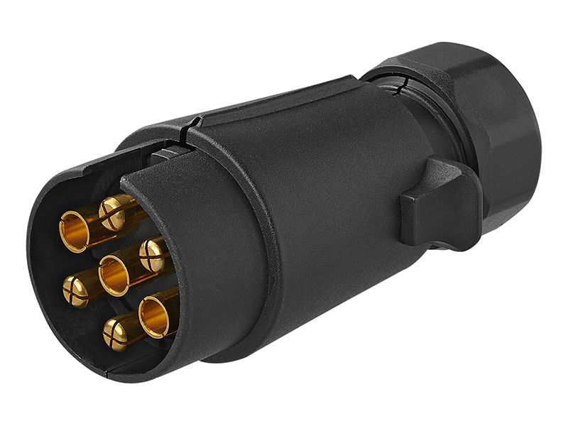 ProPlus 7-polig Stecker mit Kabelschuhanschluss