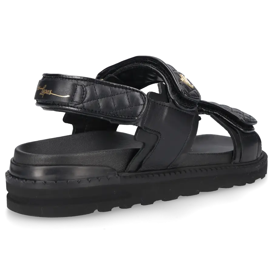 Leandro Lopes - Sandalen DIORA Kalbsleder - schwarz