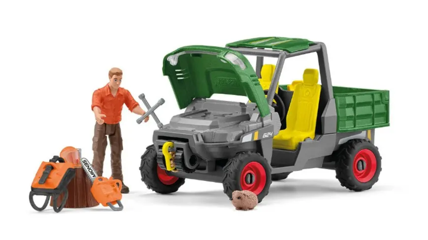 Schleich 42659 - Farm World - Waldbauer mit Fahrzeug