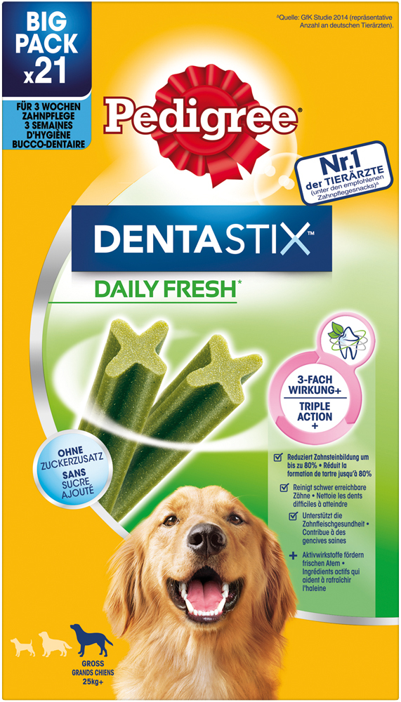 Pedigree Snacks Pedigree Zahnpflege Dentastix Daily Fresh Multipack Maxi, 26-44kg, 21x
