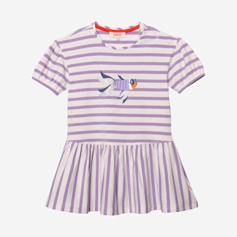 Robe bébé fille rayée poisson beige Catimini
