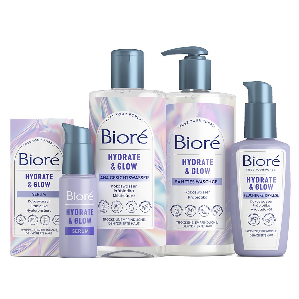 BIORÉ Hydrate & Glow Feuchtigkeitspflege 100 ml