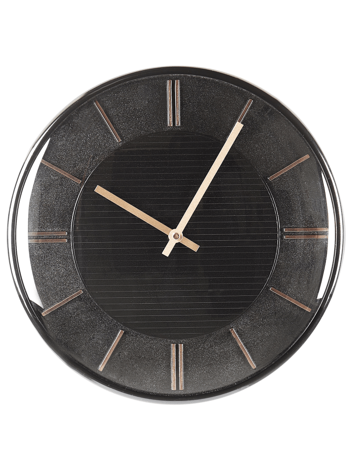 Beliani Wanduhr DAROCA in Schwarz/Kupfer - (W) 34 x (H) 34 x (L) 3 cm günstig kaufen onesize