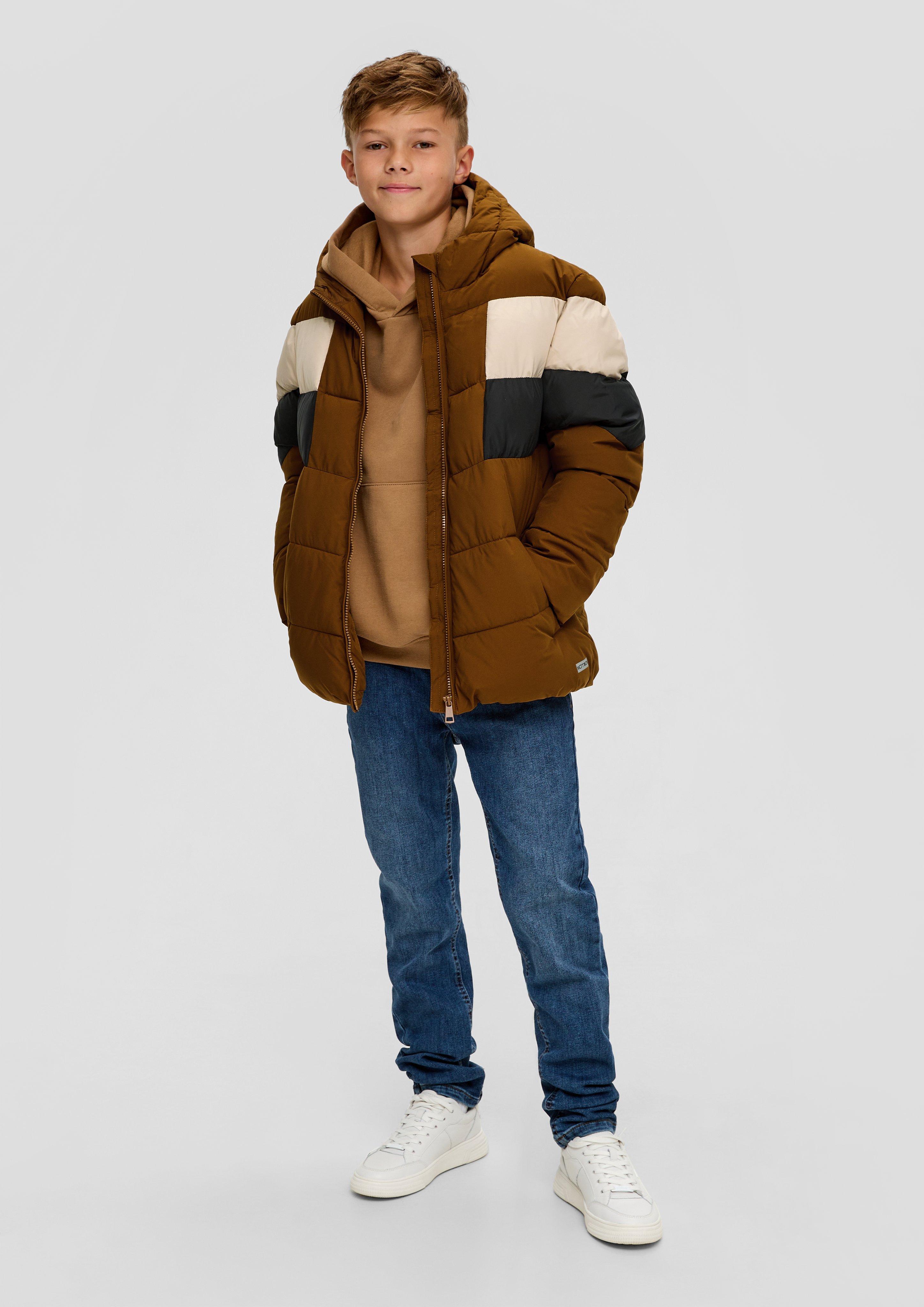 Steppjacke in Colour-Blocking-Optik  2132200-8743