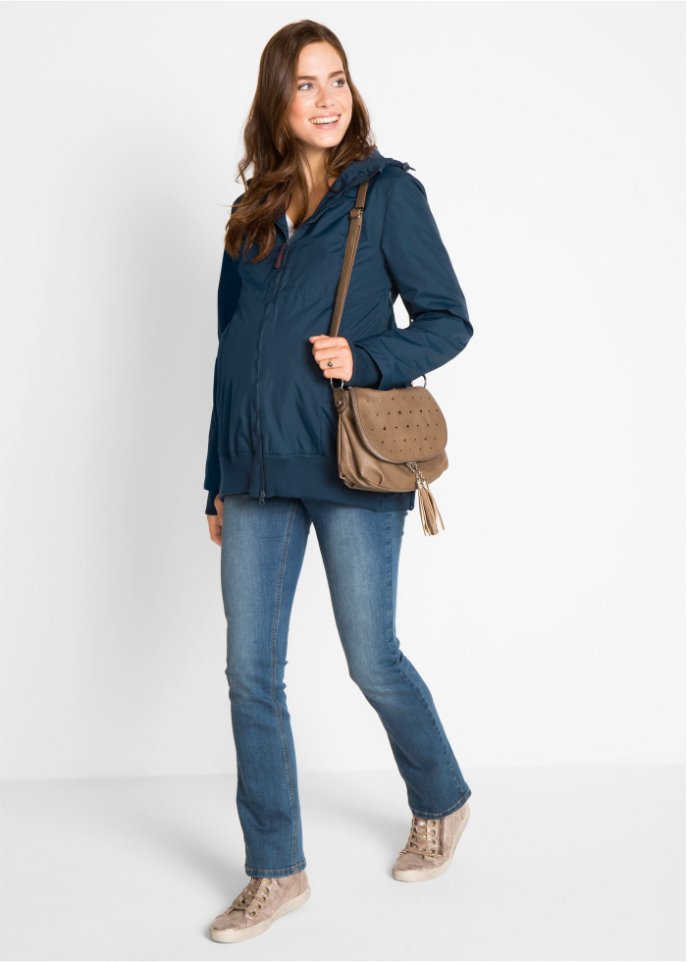Umstandsjacke mit Babyeinsatz