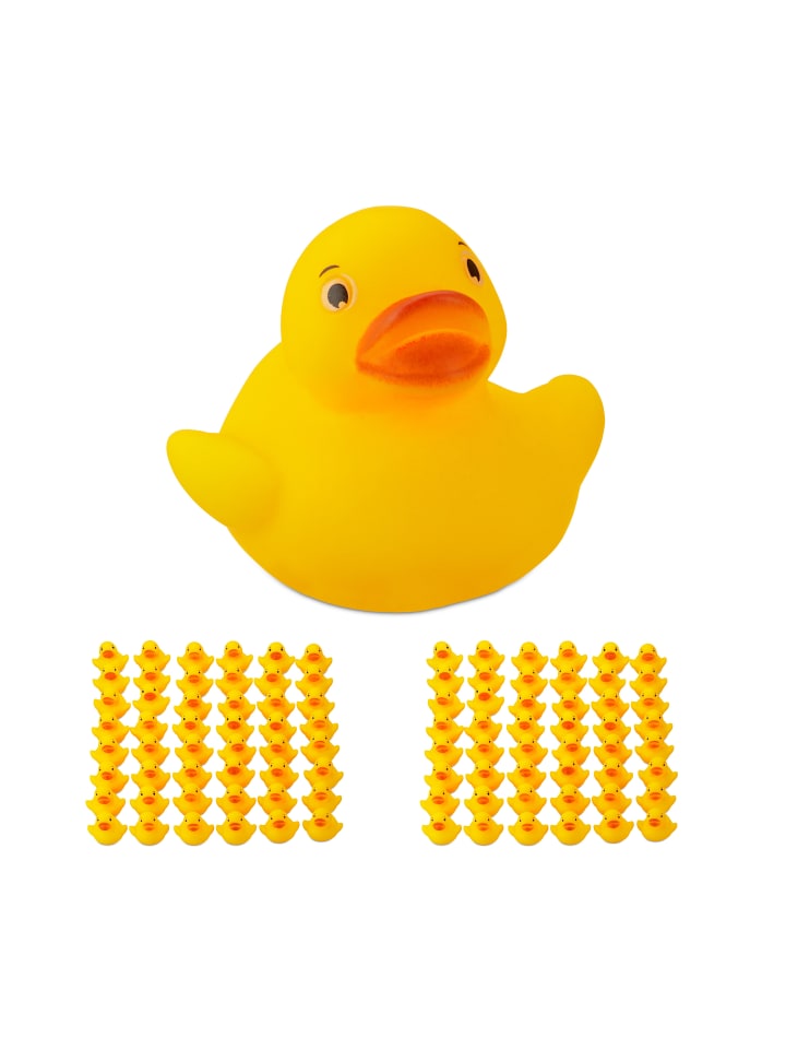 relaxdays 96x Badeente in Gelb günstig kaufen onesize