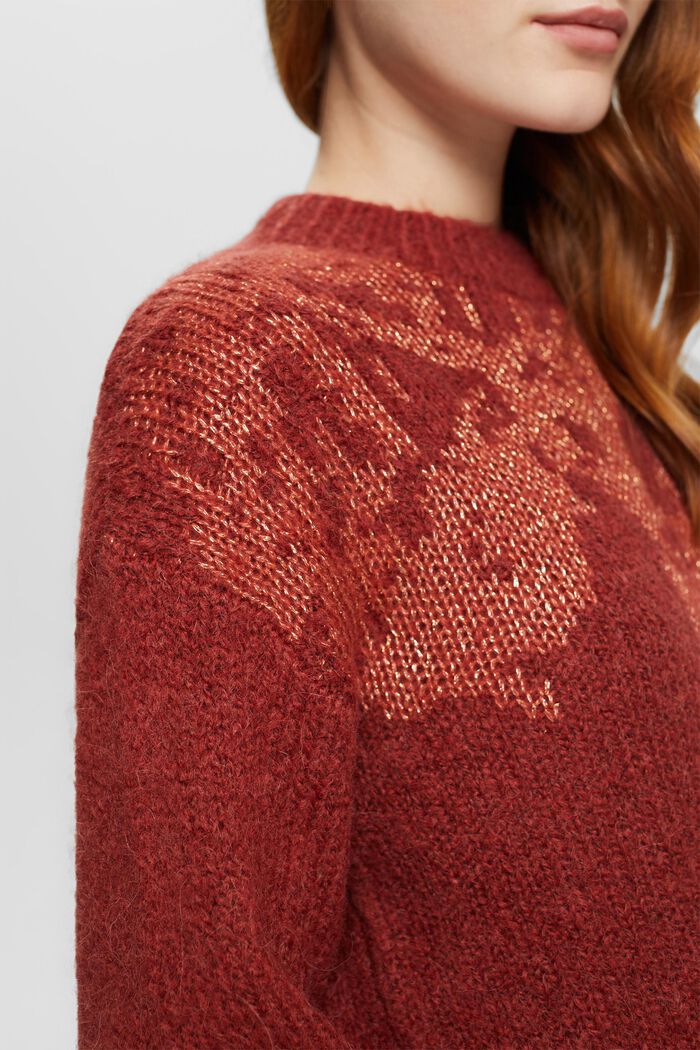 CURVY Strickpullover aus Wollmix