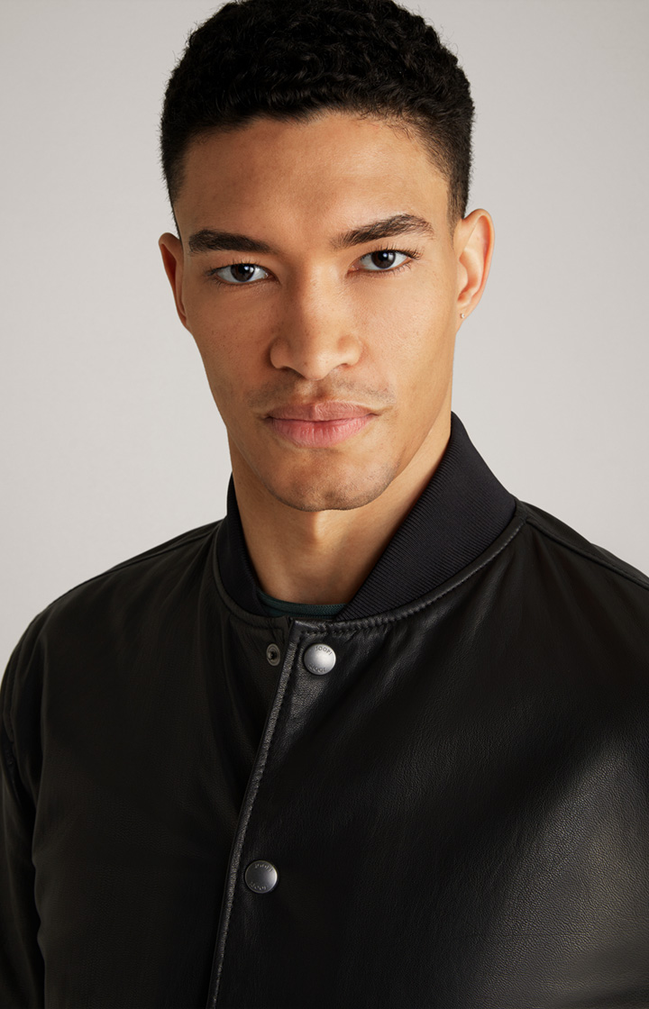 Lederjacke Cuk in Schwarz