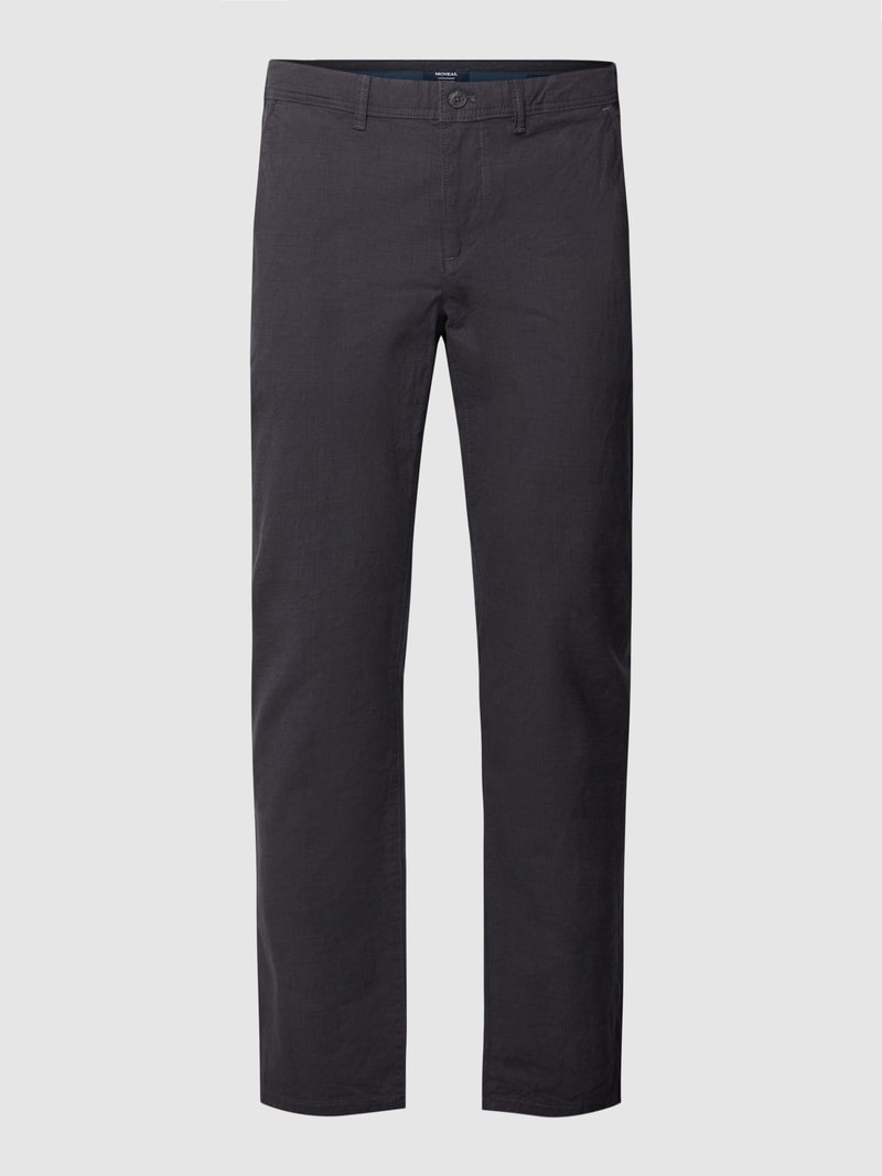 Hose mit Allover-Muster in marineblau