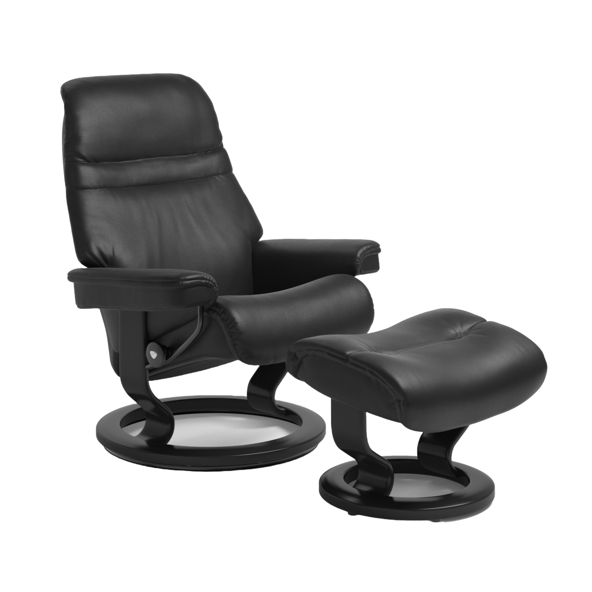 Stressless Sessel Sunrise Classic mit Hocker Schwarz