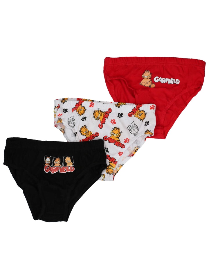 Paramount Unterhose Garfield in rot weiß schwarz günstig kaufen