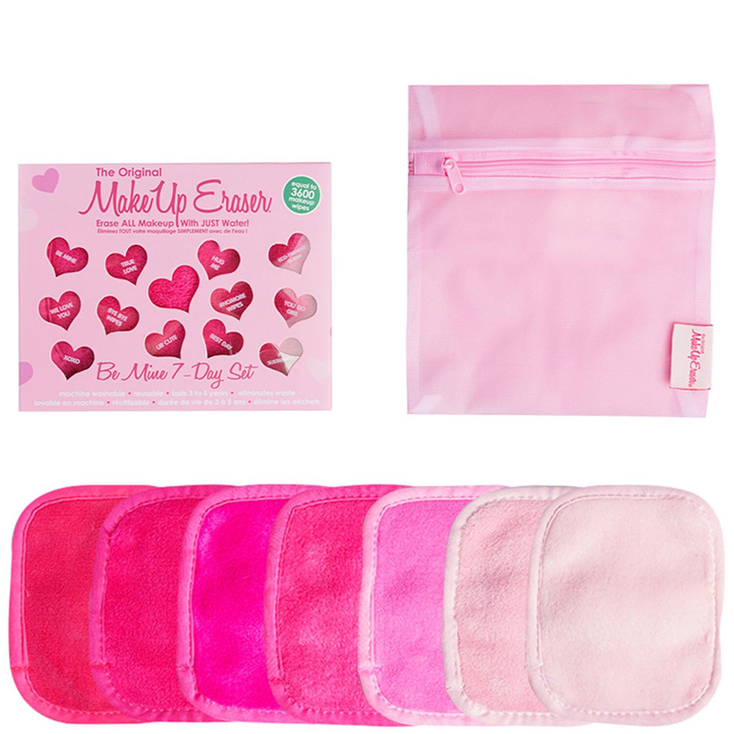 Make Up Eraser Be Mine 7-Day set Serviette démaquillante réutilisable x7