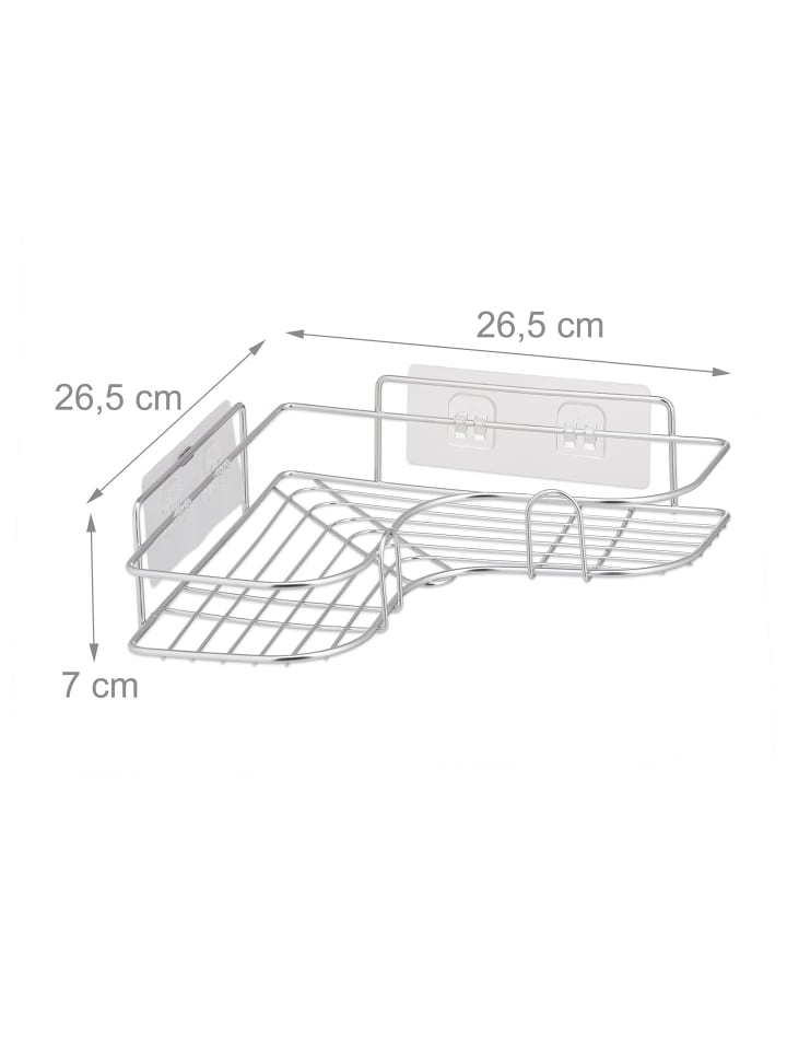 relaxdays Duschablage in Silber günstig kaufen onesize