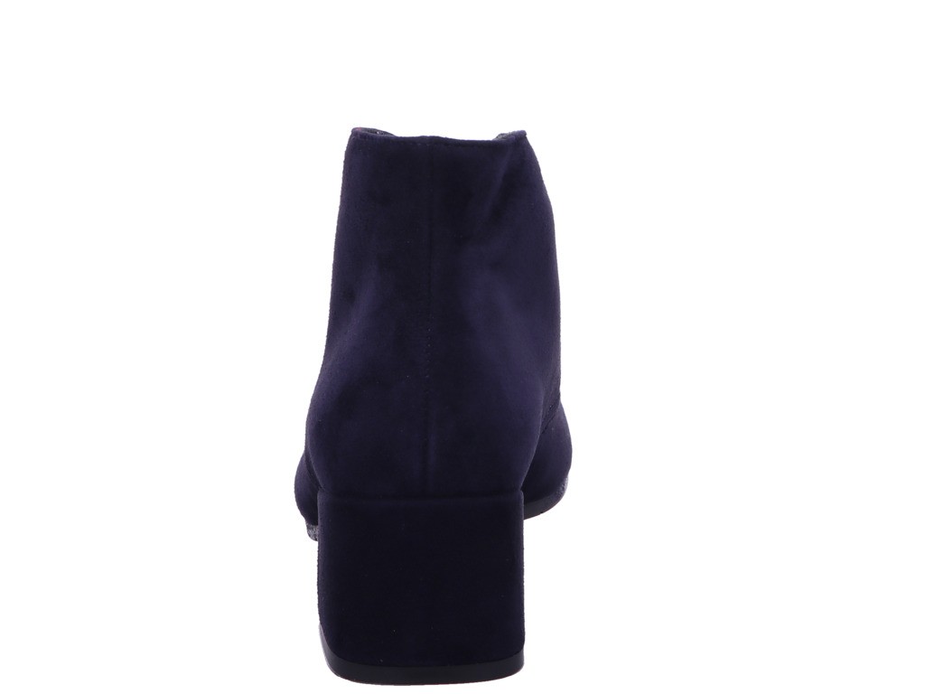 SEMLER Schnür-Stiefeletten blau SAMT-CHEVRO