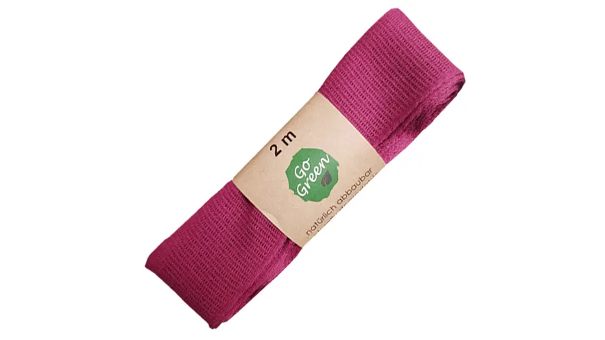 TRUBA GoGreen Baumwollband bordeaux 2 m bordeaux