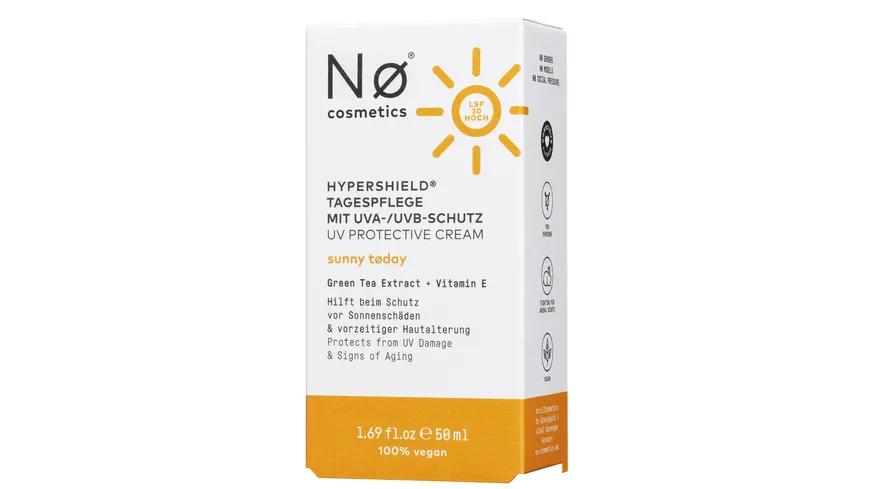 Nø Cosmetics sunny tøday Tagespflege mit UVA/UVB Schutz 50 ml