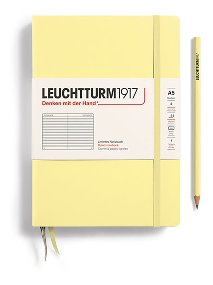 LEUCHTTURM1917 Liniertes Notizbuch in Gelb - A5 günstig kaufen onesize