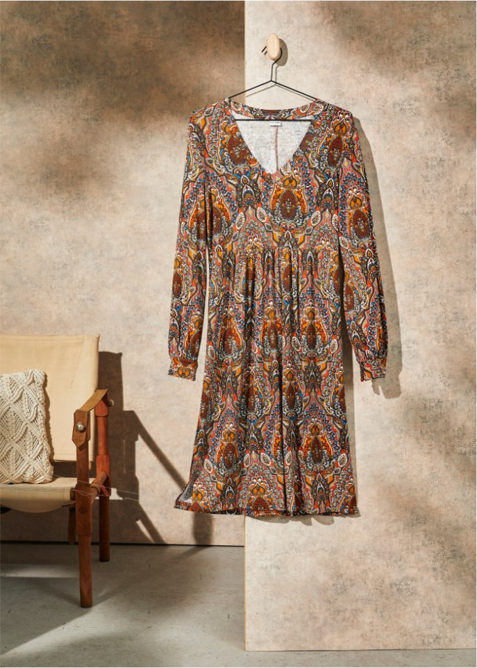 Jerseykleid mit Paisley