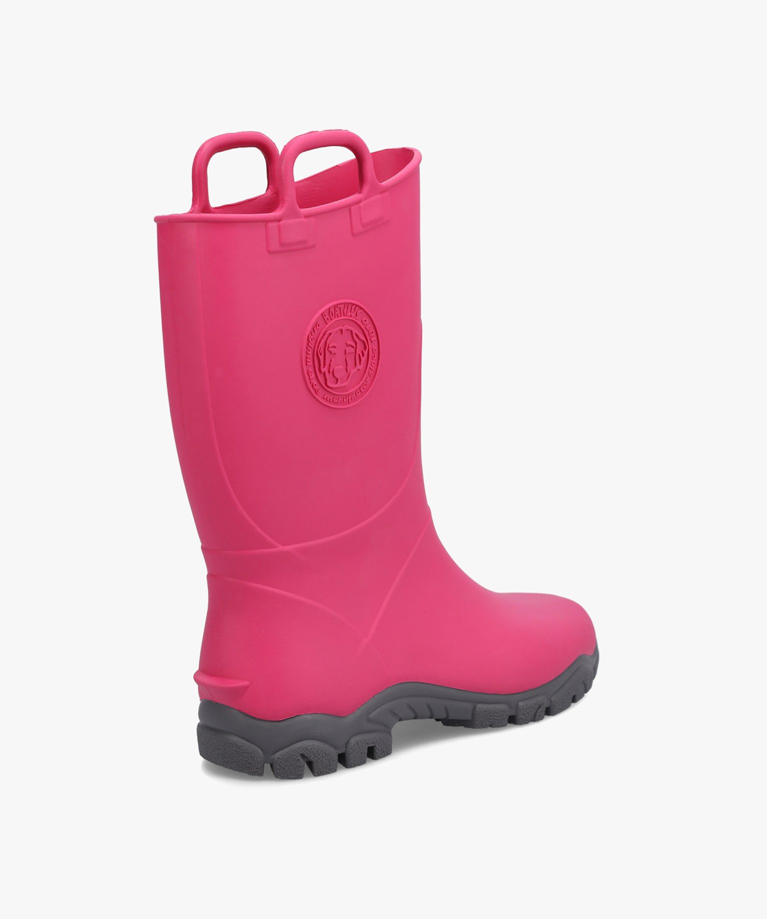 Bottes de pluie fille unies à anses - Boatilus fuchsia | GEMO