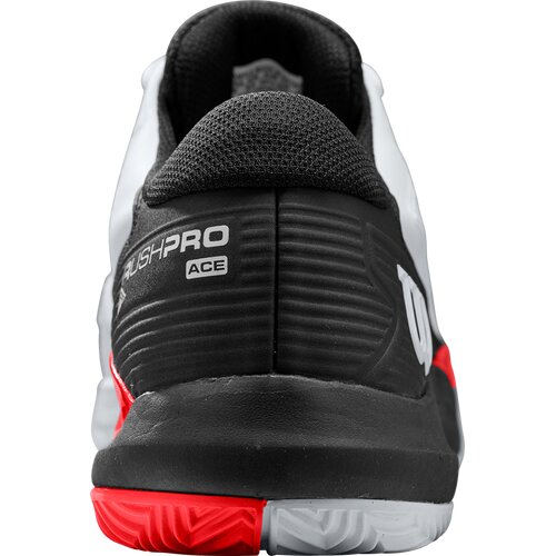 HERREN TENNISOUTDOORSCHUHE RUSH PRO ACE CLAY WH/BK/POPPY RED