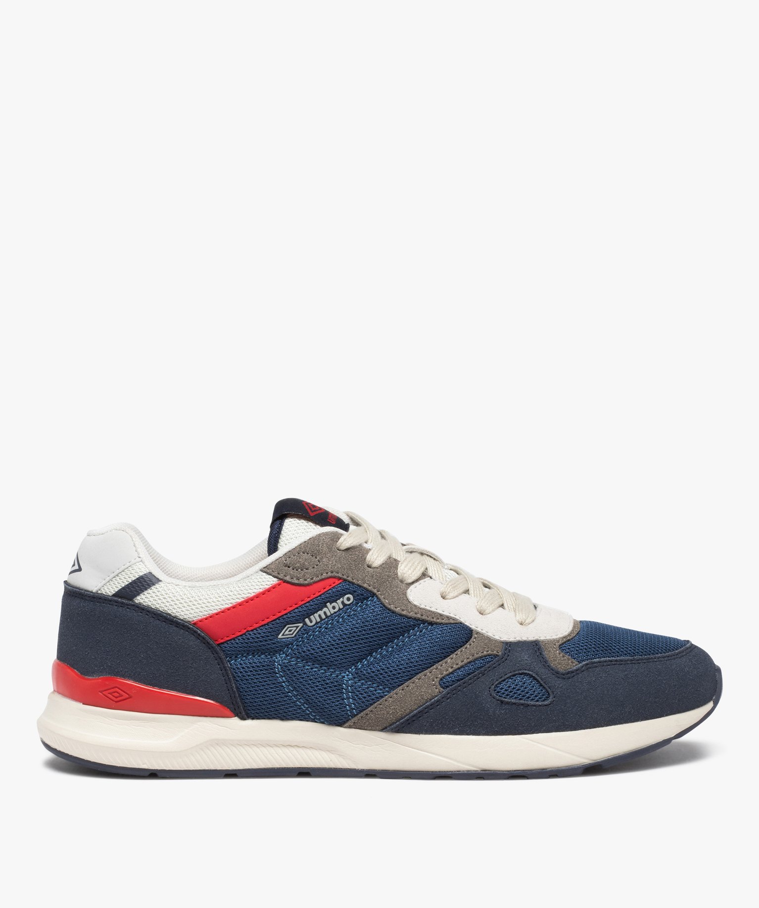 Baskets homme jogger multimatières à lacets - Umbro marine | GEMO