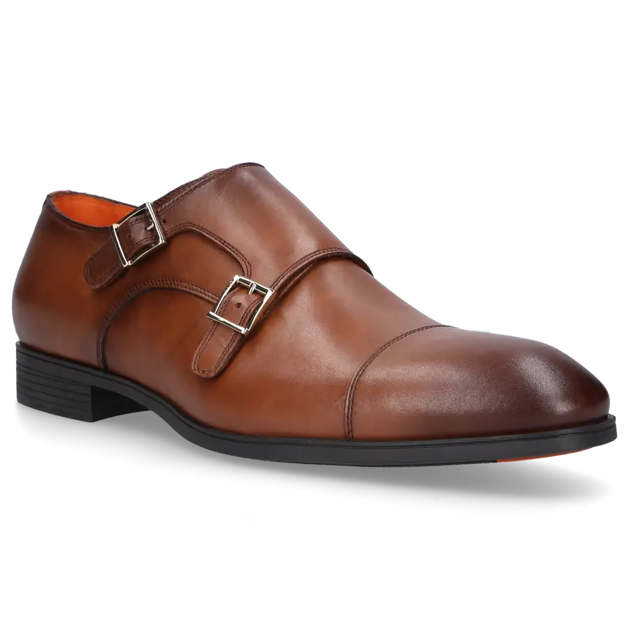 Santoni - Monk Schuhe 2110 HE braun - braun