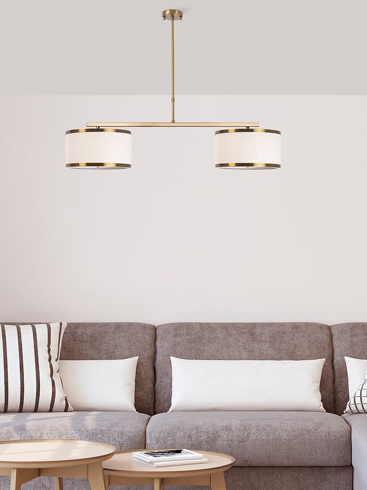 Opviq Hängeleuchte in Creme/ Gold - (B)100 x (H) 75 cm günstig kaufen onesize
